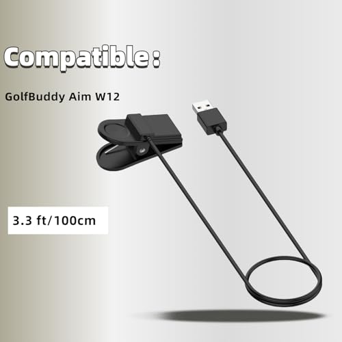 Cargador para Golf Buddy Aim W12 Watch Dock USB A cables de repuesto 2