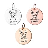 Chihuahua Gifts, Personalized Chihuahua Charm, Custom Engraved Dog Charm, DIY Jewelry Making, Memorial Keepsake for Dog Mom, Dog Lover Gift