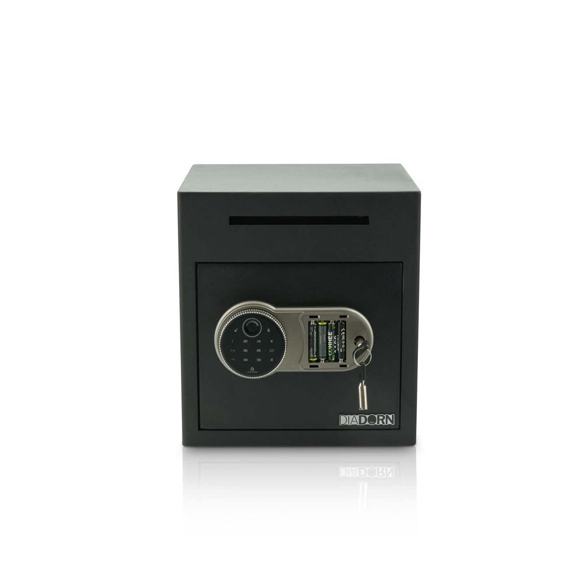 EINWURFTRESOR MIT FINGERPRINT PIN-CODE SCHLOSS | FINGERABDRUCK SCANNER | GASTRONOMIE