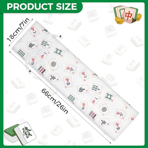 Bolsa de Lienzo para Fichas Mahjong con Cierre Ajustable 2 Piezas miniatura 2