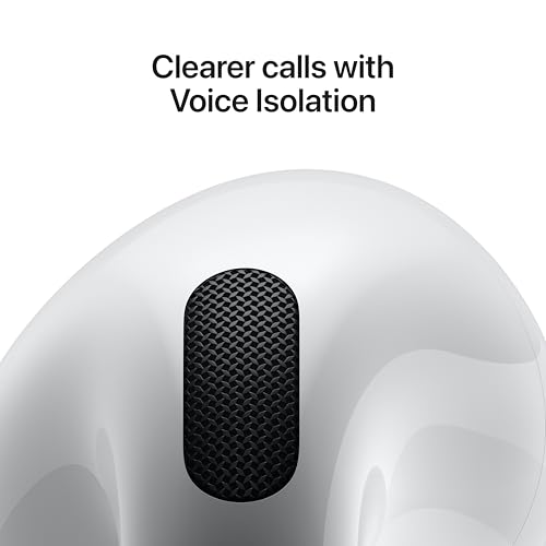 Apple AirPods 4 Wireless Earbuds, Bluetooth Headphones, Personalized Spatial Audio, Sweat and Water Resistant, USB-C Charging Case, H2 Chip, Up to 30 Hours of Battery Life, Effortless Setup for iPhone by Apple - Used condition - Image 5
