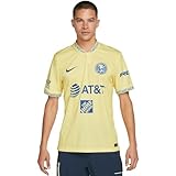 Nike Club America 2022-2023 Men's Home Stadium Jersey, Official License, Lemon Chiffon, Small (S)