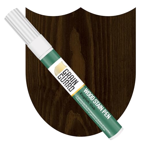 Grain Guard Wood Stain Touch-Up Marker Pens | English Oak | for Touching Up & Staining Scratches, Scuffs, Marks & Dents | Ideal for Wooden Floors, Furniture, Doors, Windows | Fast Drying & Waterproof