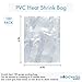 MagicWater Supply 4x6 inch Odorless, Clear, 100 Guage, PVC Heat Shrink Wrap Bags for Gifts, Packagaing, Homemade DIY Projects, Bath Bombs, Soaps, and Other Merchandise (100 Pack)