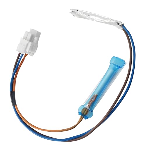 6615JB2005H Refrigerator Defrost Temperature Sensor Assembly Fits for LG Kenmore Fridge Compatible with LG, Samsung, & Kenmore. Defrost Sensor Assembly Replaces PS3529340, AP4438477