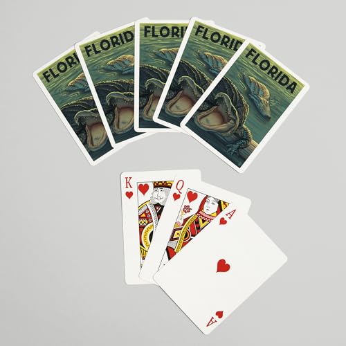 Baraja de poker Florida Alligators de 52 cartas miniatura 7