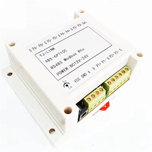 Module PT100 6 canaux RS485 Modbus RTU pour acquisition de température - 6