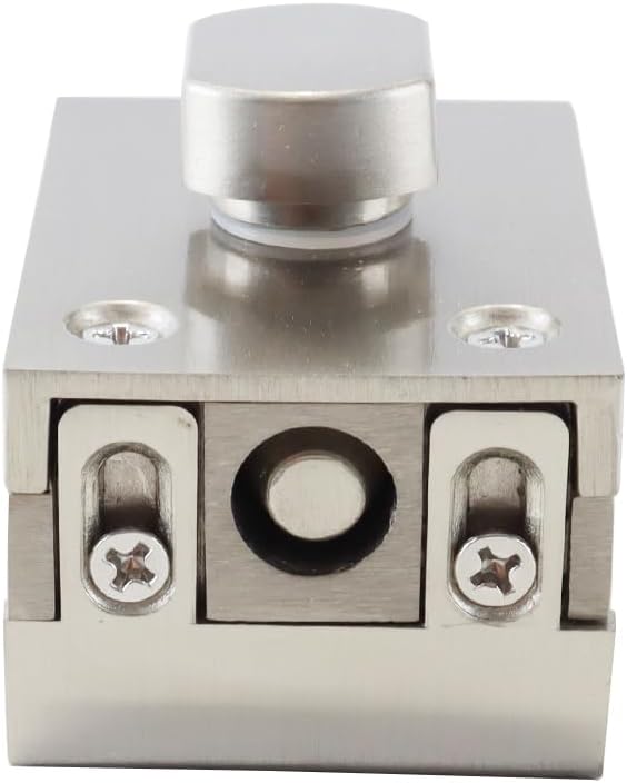 Ubric 1 Set Glass Door Lock, Glass Door Lock, Zinc Alloy, 6-12 mm, Adjustable Thickness for Bathroom, Toilet, Shop