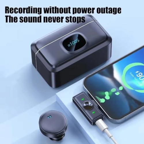Image of Q8 Wireless Lavalier Microphone with Digital Power Display, One Receiver Two Transmitters, Noise Reduction Clip-On Mic for Mobile, DSLR Camera, Podcast, YouTube Recording & Content Creators