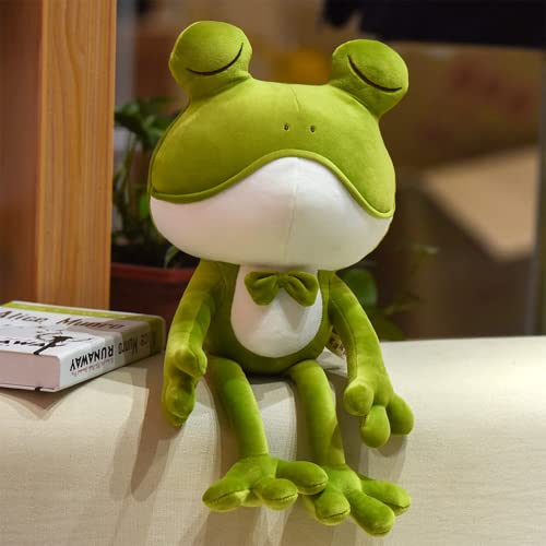 Qcotng Frog Stuffed Animal Plush Toy, Super Soft Cute Frog Sleeping Pillow, Frog Plush Pillow, Best Gift For Kids,Friends(1 Pack) (33.5In/85Cm) #TOP4