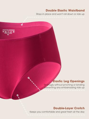 Image of Seamless Cotton Underwear for Women No Show Bikini Panties 6 Pack