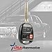 Car Key Fob Keyless Entry Remote fits Toyota 1998 1999 2000 2001 2002 Land Cruiser (HYQ1512V, 89070-60090)