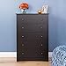 Prepac Sonoma Traditional 5-Drawer Tall Dresser for Bedroom, Functional Bedroom Dresser Chest of Drawers 17.75