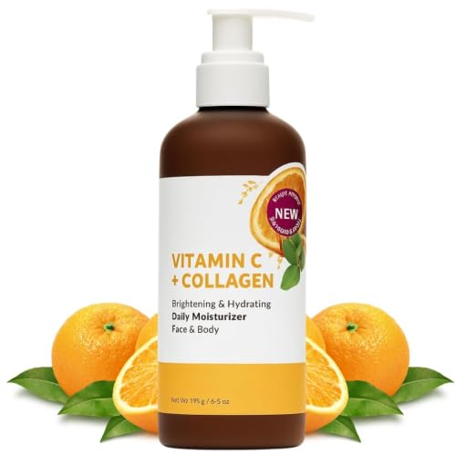Vitamin C + Collagen Daily Moisturizer for Face and Body, Brightening and Hydrating, 6.5 oz image 2