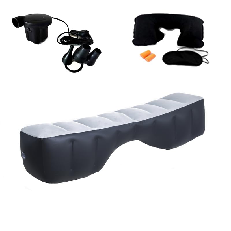 Image of Onirii Inflatable Car Air Mattress Bed with Back Seat Pump Portable Car Travel,Sleeping Gap Pad,Auto Accessories Inflation Bed for Car, SUV | 51.2 inchx10.6 inchx14.6 inchPortable Cushion Camping Sleeping Gap Pad Air Couch for Small Compact Car SUV