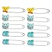 Toddmomy 40 pcs Animal Safety Pin Brooches Secure Clasp for Baby Clothes Diapers and Accessories Colorful Designs for Fastening
