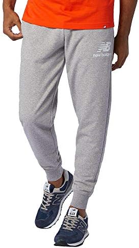 New Balance Men's NB Essentials Stacked Logo Sweatpant, Athletic Grey , 3X-Large