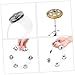 SUPVOX 2Pcs Cymbal Rings for Drum Set Double Row Jingles Tambourine Cymbal Accessory Percussion Instrument for Musicians
