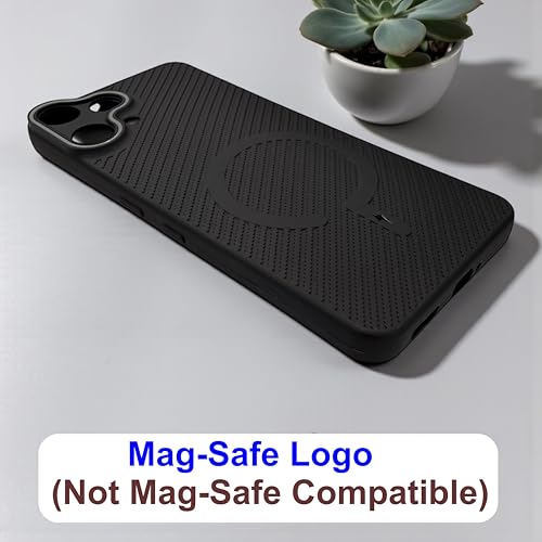 Image of SBMS Back Cover for Nothing Phone 3a Lite Soft Matte Silicone Cover with Slim Fit | Mag-Safe Logo (Not Mag-Safe Compatible) | Shockproof | Camera Protection Bumper Case for Nothing 3a Lite (Black)