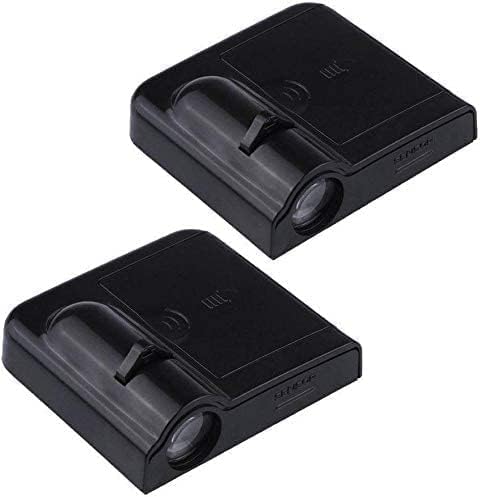 Automaze Wireless Car Welcome Logo Shadow Projector Ghost Lights Kit Set of 2 (Compatible for V-olkswagen Cars)