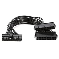 Estink 24-Pin Mining Dual PSU Adapter ATX Netzteil Kabelstecker, für Mining 30 cm 20 + 4 Pin, für Bitcoin Mining Builds und Dual PSU Gaming