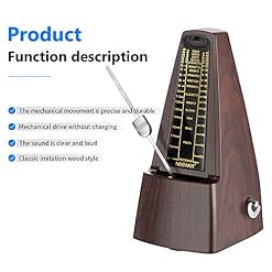 Neewer NW-707 Métronome Mécanique à Ressort Carré avec Minuterie et Tempo Précis pour Guitare Piano Bass et Autres… - Les Beatles, Paul McCartney, John Lennon, RIngo Starr, George Harrison Neewer NW-707 Métronome Mécanique à Ressort Carré avec Minuterie et Tempo Précis pour Guitare Piano Bass et Autres… – Image 5