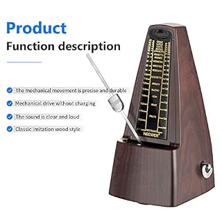 Neewer NW-707 Métronome Mécanique à Ressort Carré avec Minuterie et Tempo Précis pour Guitare Piano Bass et Autres… - Les Beatles, Paul McCartney, John Lennon, RIngo Starr, George Harrison Neewer NW-707 Métronome Mécanique à Ressort Carré avec Minuterie et Tempo Précis pour Guitare Piano Bass et Autres… – Image 5