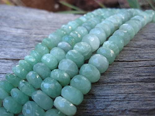 Kyanite verte perles en rang de rondelles facettées 7x5mm pour collier