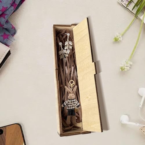 Image of Pregnancy Test Box Pregnancy Test Keepsake Reveal Box Surprise Pregnant Announcement Box Wooden Baby Announcements Ideas for Husband Grandparents Baby Memory Souvenir Gifts Announce Collection Case