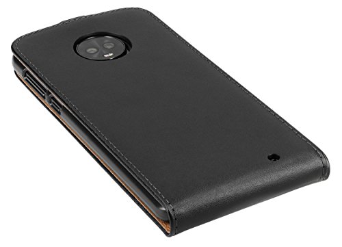 mumbi Flip Case Compatible with Motorola Moto G6 Plus Black - Image 3