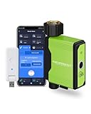GIEX WiFi Sprinkler Timer, Automatic Hose Watering Timer with Built-in Flow Meter, Smart Irrigation Controller for Garden and Lawn, Compatible with Tuya Smart and Life