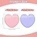 Pink and Purple Heart-Shaped Jewelry Bags Small Jewelry Bags Resealable Ziplock Bags Clear Plastic Jewelry Organizer Cute Packaging Supplies for Small Business Earring Sample Wedding Valentine's Day