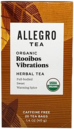 Allegro Tea, Organic Rooibos Vibrations Tea Bags, 20 ct