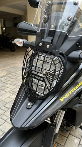 Image of VStrom SX 250 Motorcycle Accessory Combo Kit Includes Rear Oil Cap | Phone Holder, Side Stand Extender, Rust Resistant Black Finish, Easy Installation Compatible Vstrom SX 250.