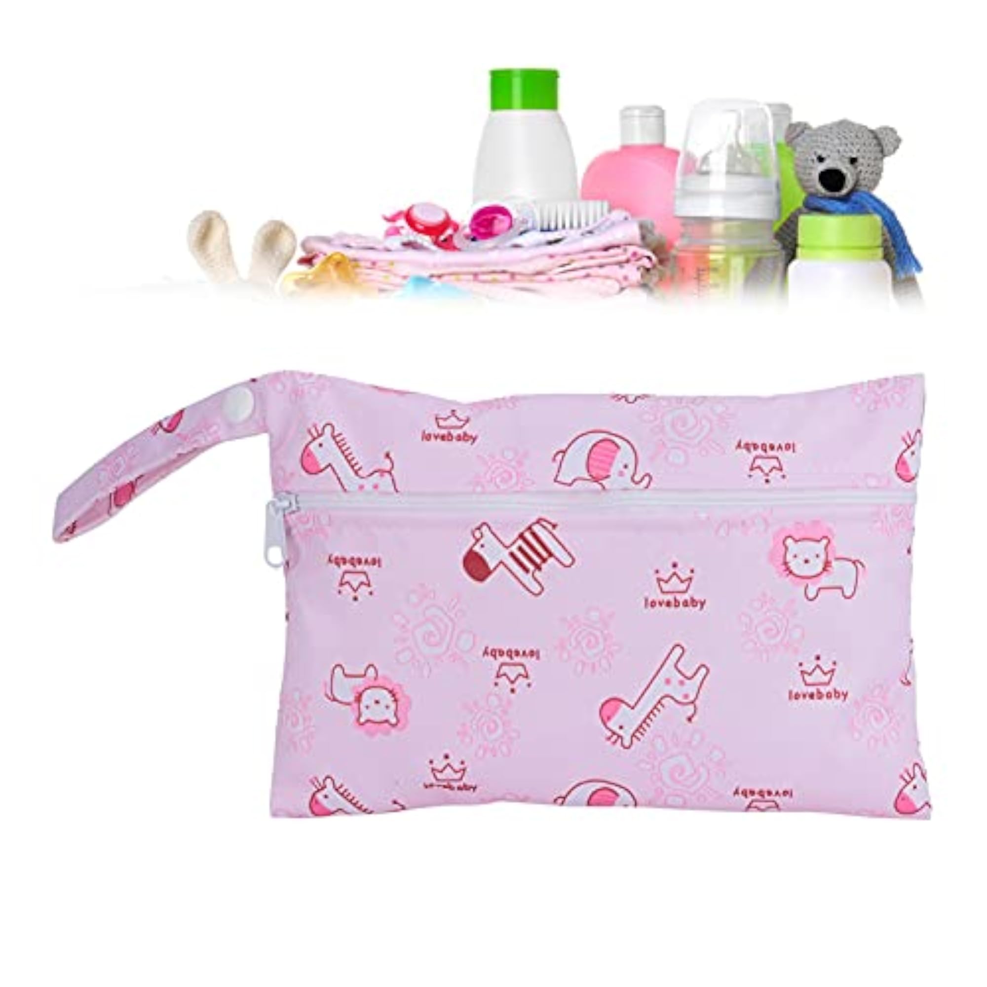 Diaper Storage Bag, Soft Skin Friendly Pouch for Travel