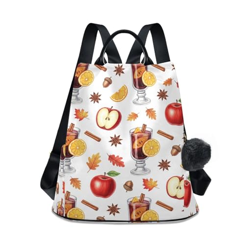 Sac à dos antivol femme motif verres à vin pour voyager sans stress