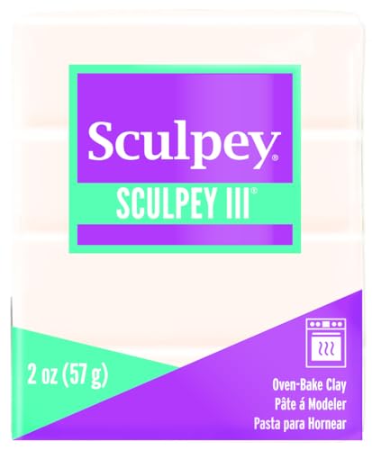 Sculpey III: Polymer Clay:Translucent - 8oz Pack - Oven Bake Clay Non-Toxic Sculpting Create Jewelry-Decor-Craft Projects Art Supplies Adult-Kids