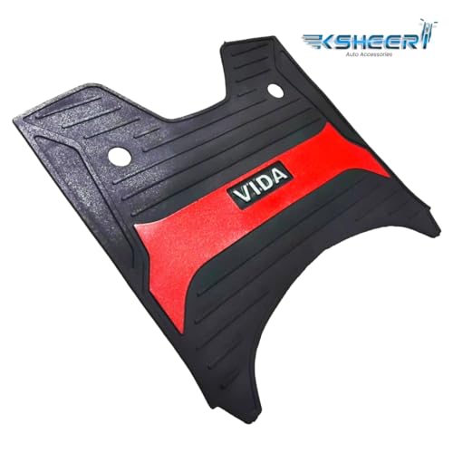 Image of Vida Vx2, Vx2 Plus Multicolor Footmat Washable Floor 3D Color Mat /Foot Mat for Vida Vx2, Vida Vx2 Plus Scooter Two Wheeler Mat's (Black)