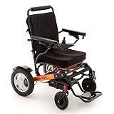 Monarch Mobility Ezi-Fold Lightweight Folding Electric Wheelchair – Aluminium and Magnesium Alloy Frame – Handicap Wheelchair – 23st. Maximum User Weight Capacity