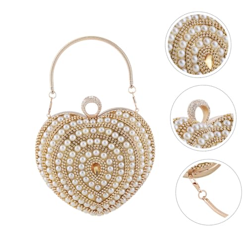 Pochette de bal en cristaux Mikikit pour robe dorée