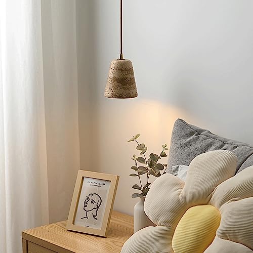 Lámpara colgante de mármol E27 con cabezal individual de iluminación decorativa 5
