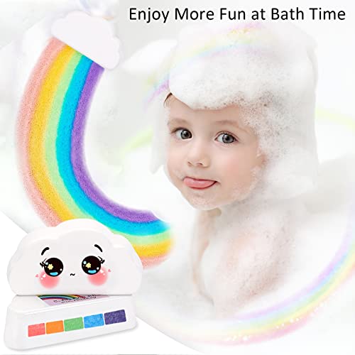 Mosteck Rainbow Bath Bombs 6.35Oz × 2-Pack Large Size, Gifts For Women/Kids, Moisturizes Skin Contain Organic Ingredients, Natural Essential Oil #TOP2