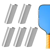 Fukaisu 5pcs Pickleball Racket Weight Clips, Easy Adjustment Pickleball Weights Clips Practical Sport Accessories Fits for 16mm/0.63in Paddle Thickness (Silver)