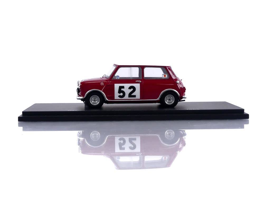 Spark S1193 Miniatur-Auto – MINI Cooper S BMC Monte Carlo 1965, Maßstab 1:43, Rot/weiß