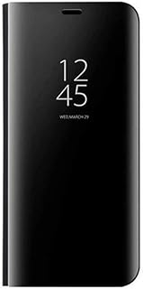 جراب هاوتين مناسب لموبايل شاومي بوكو X3 ان اف سي &&& برو واقٍ برؤية واضحة عاكس ذكي قابل للطي. اسود منقلب