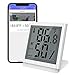 Brifit Thermomètre Hygromètre Bluetooth Numérique Haute Précision Intérieur Extérieur avec Ecran LCD, Moniteur Température sur L'application, Données Stockage et Exportation, pour Maison Chambre Cave