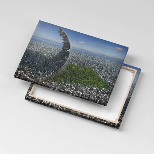 Abstraction de Central Park image imprimée sur toile d'art de luxe
