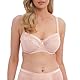 Fantasie Damen Illusion Bügel Seite Unterstützung Volle Abdeckung BH - Natürlich Beige, 34HH US