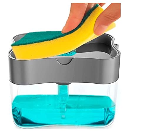 Skadioo Soap Dispenser, Liquid soap Dispenser, 3 in 1 Dispenser, soap Dispenser for Kitchen, Kitchen Sink soap Dispenser, Plastic Liquid Soap Press-Type Pump Dispenser (500 ML) (B09HHKJXNC) Amazon Price History, Amazon Price Tracker
