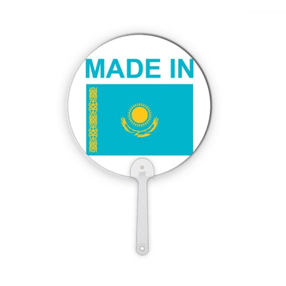 Éventail Kazakhstan Country Love plastique décoratif rond pour art mural